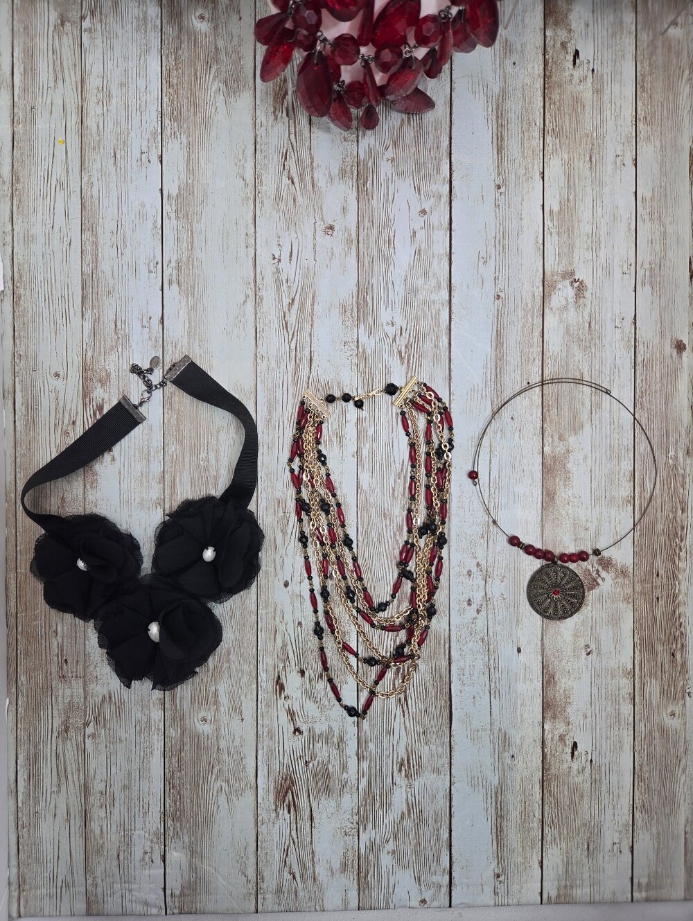 🥀 HUGE 50+ pc Whimsigoth Gothic Romantic Jewelry Lot Necklaces Bracelets Ear 🖤 - Picture 12 of 16